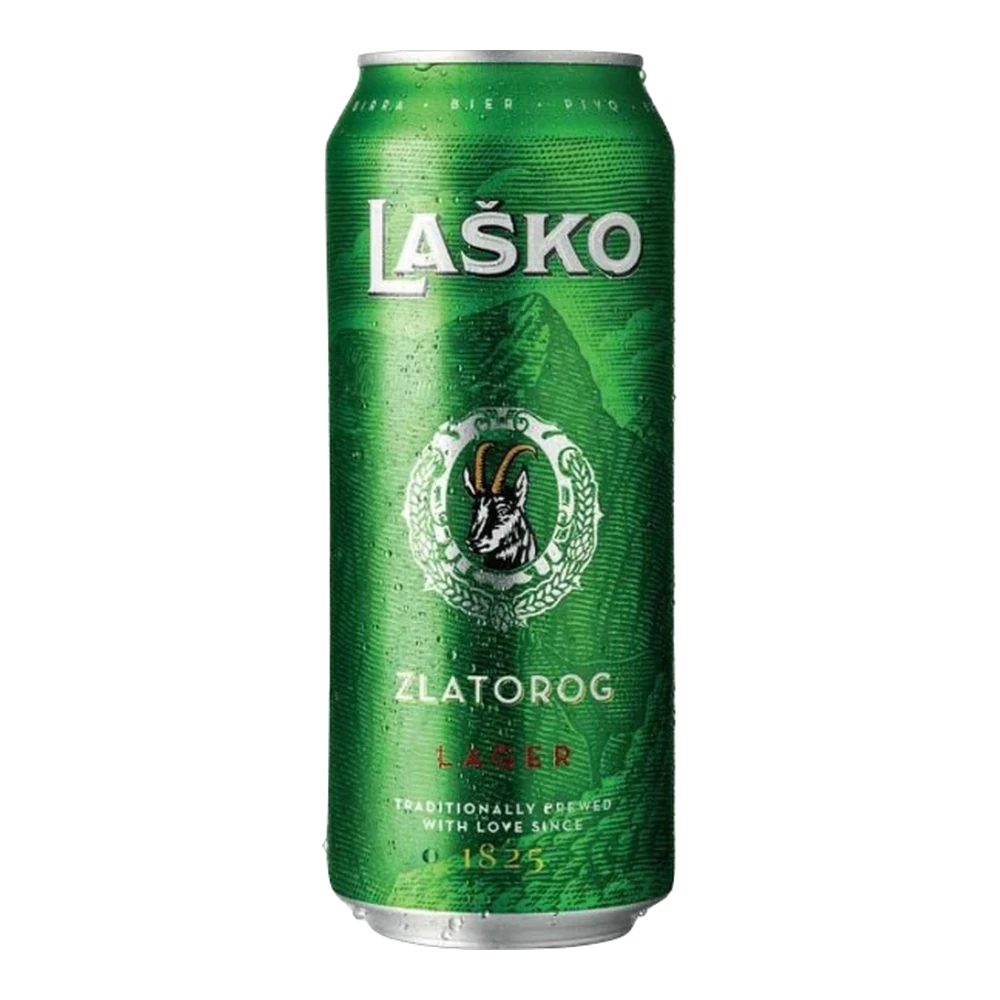 Lasko, Zlatorog beer, can, 0,5 L